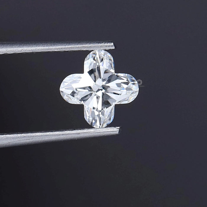 Flower Shape Step Cut Lab diamond