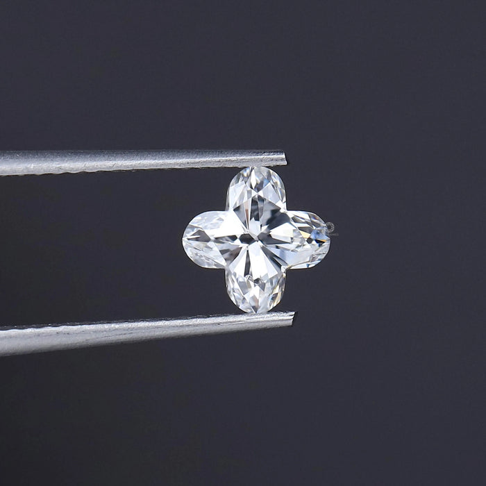 Flower Shape Step Cut Lab diamond