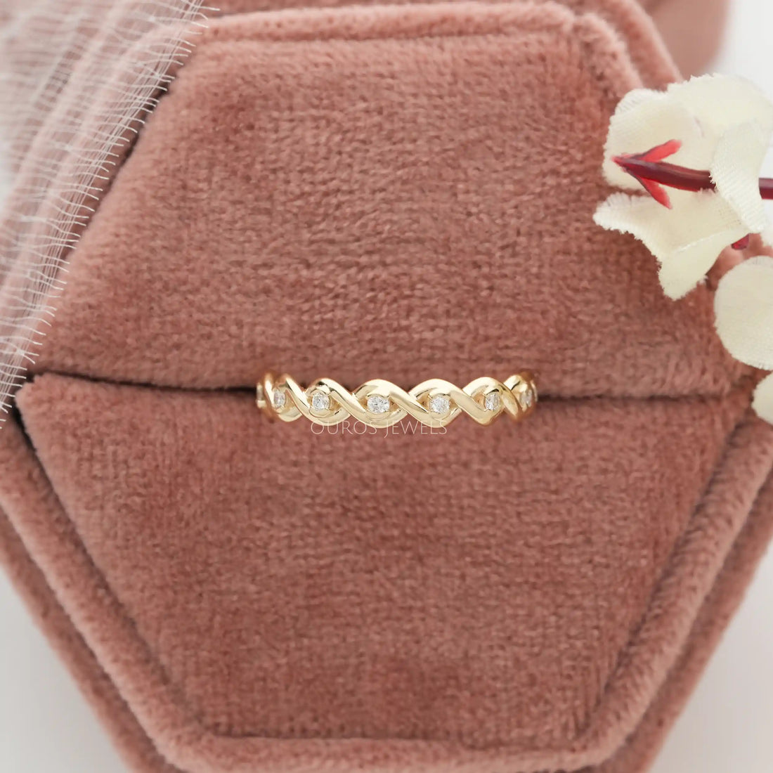 Infinity Shape Round Cut Lab Grown Diamond Eternity Band