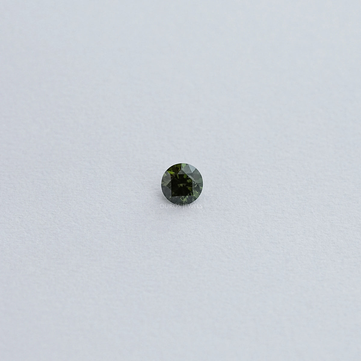 Green Lab Grown Round Loose Diamond Loose