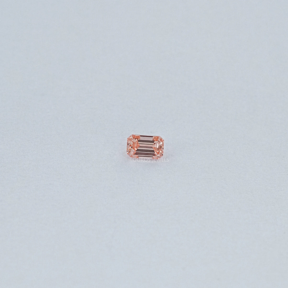 Pink Emerald Cut Lab Loose Diamond Loose