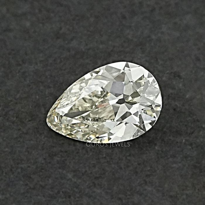 Vintage Old Mine Cut Pear Diamond - Lab Grown