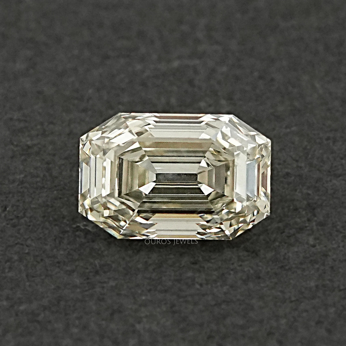 Old Cut Emerald Shape Lab Grown Diamond J To Z VS Loose