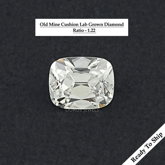 3.40 CT Lab Grown Old Mine Cushion Cut Diamond Loose