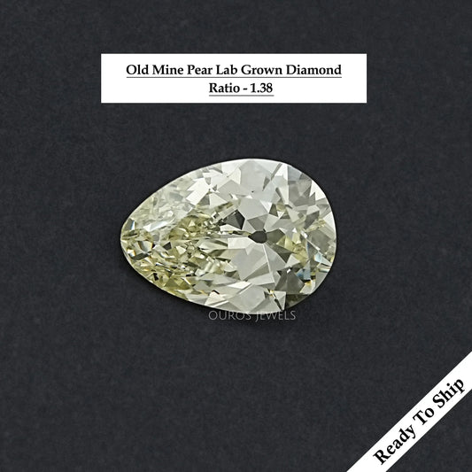Old Mine Pear Cut Lab Grown Diamond Loose