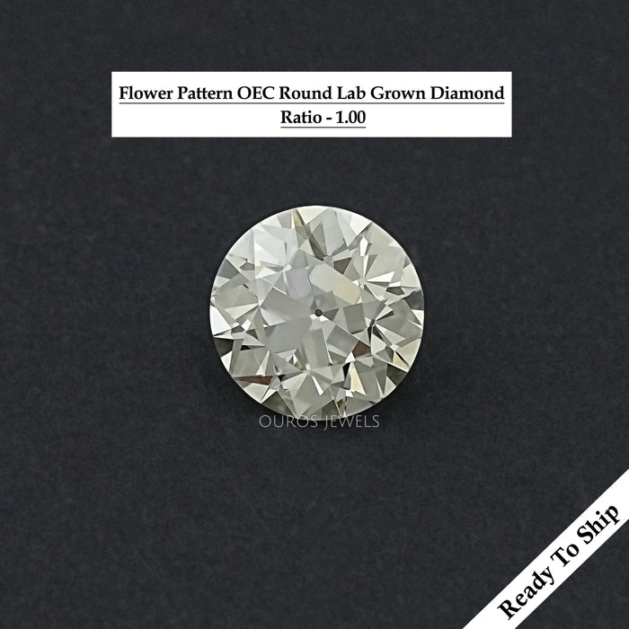 Flower Pattern Old European Round Cut Loose