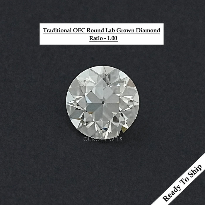 Traditional Old European Round Cut Lab Diamond