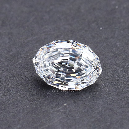 1.00 Carat Step Cut Oval Lab Grown Diamond