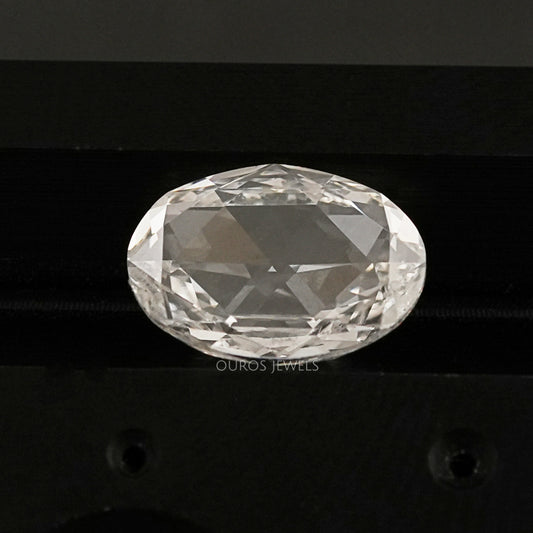 Antique Rose Cut Oval Lab Grown Diamond
