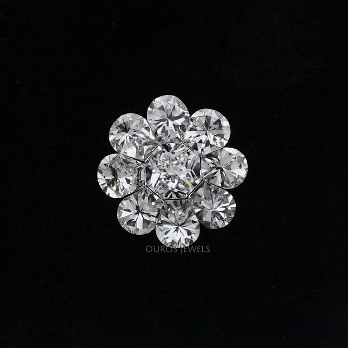 Loose Round Pie Cut Lab Grown Diamonds