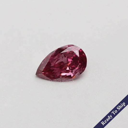 1.07 Carat Pink Pear Lab Grown Loose Diamond