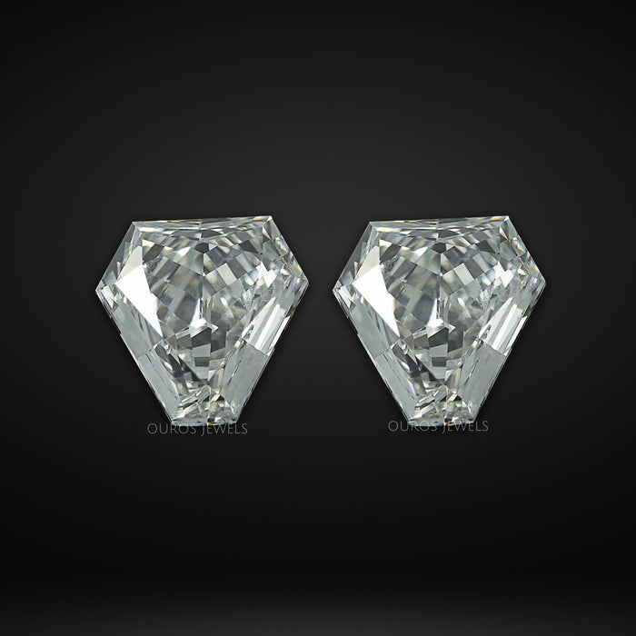 Calf's Head Shape Lab Diamond Pair