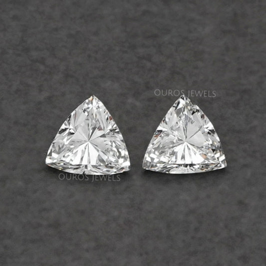 Trillion Cut Lab Grown Diamond Pair Loose