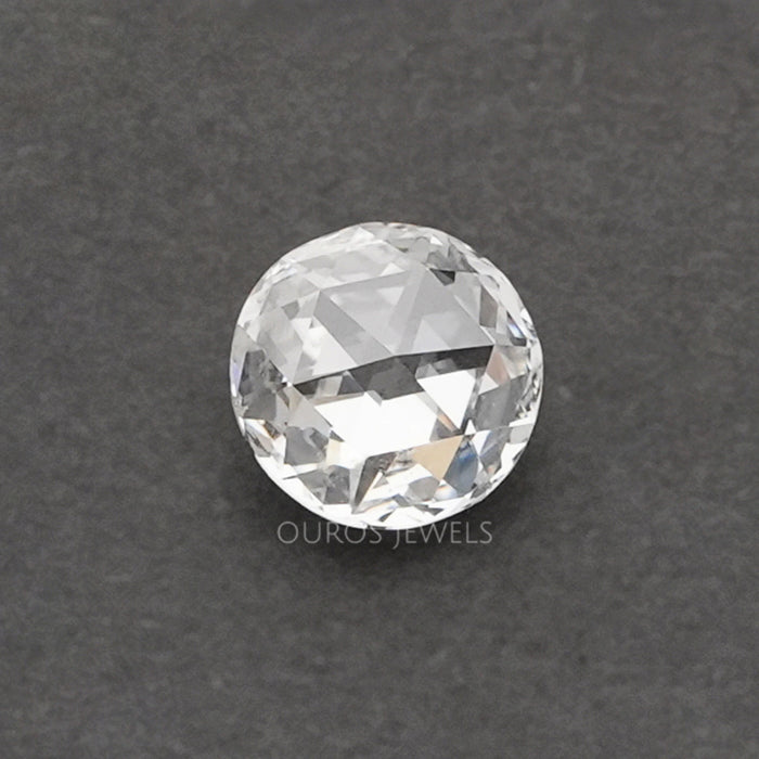 Round Rose Cut Man Made Diamond