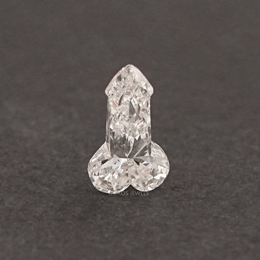 Penis Shape Lab Grown Diamond Loose