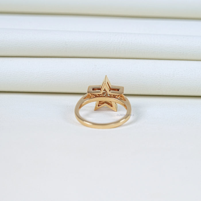Star Pie Cut Lab Grown Diamond Proposal Ring