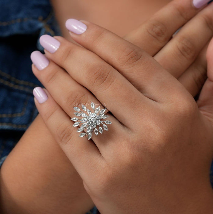 Cluster Lab Diamond Cocktail Ring