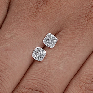 Cushion Cut Lab Diamond Matching Pair