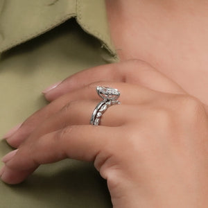 Six Prong Marquise Cut Diamond Ring Band