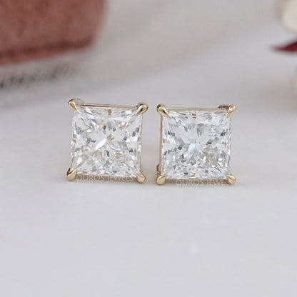Princess Diamond Stud Earrings For Women Earrings