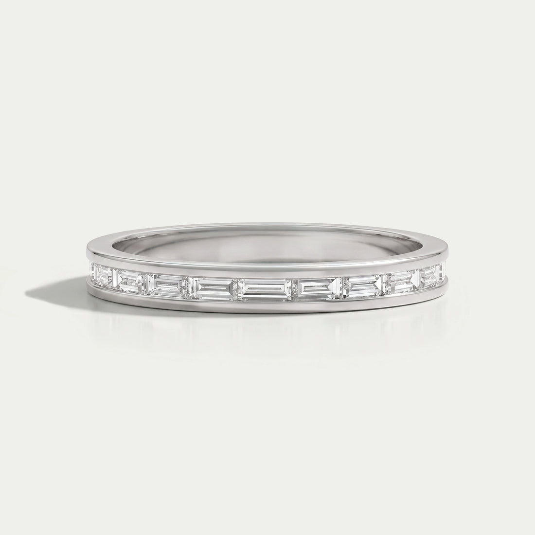 Channel Set Baguette Diamond Wedding Band Ring