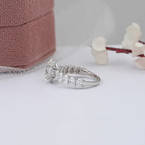 oval diamond wedding ring