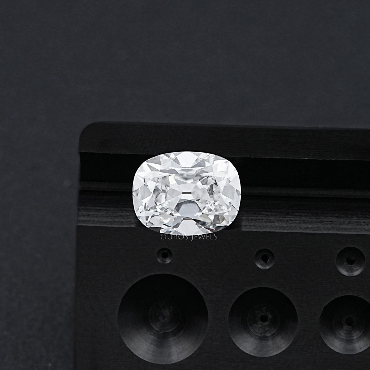 6.00 Carat Old Mine Cushion Cut Lab Grown Diamond Loose