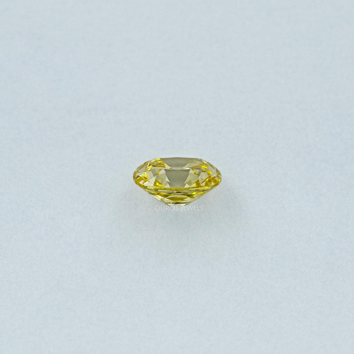 Yellow Old Mine Cushion Cut Lab Grown Diamond