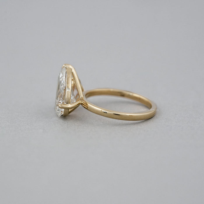 Pear Dual Lab-Grown Diamond Engagement Ring