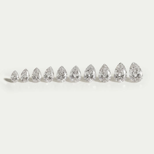 Pear Cut Lab Grown Diamond Loose Loose