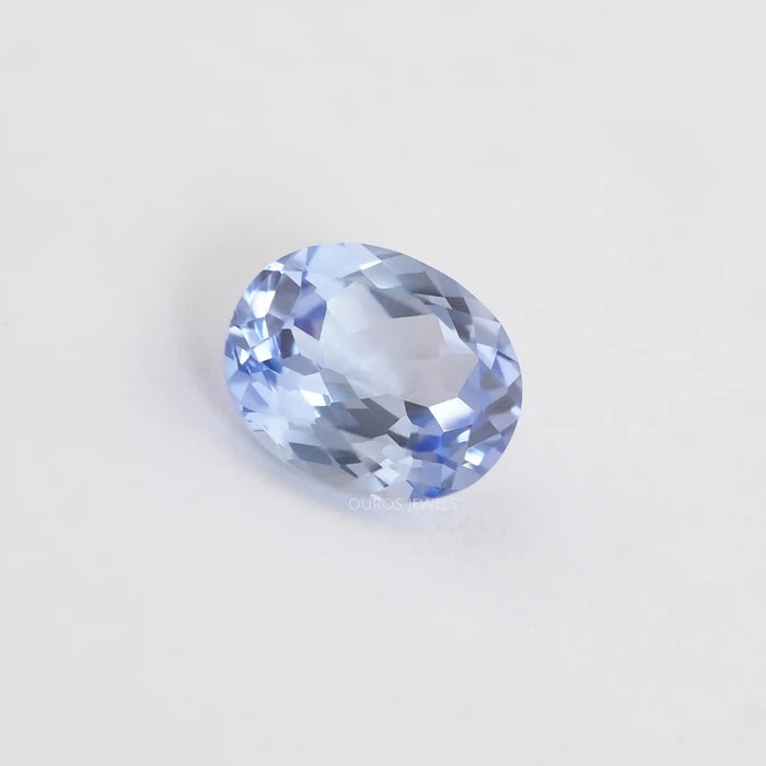 Colombian Light Blue Oval Gemstone