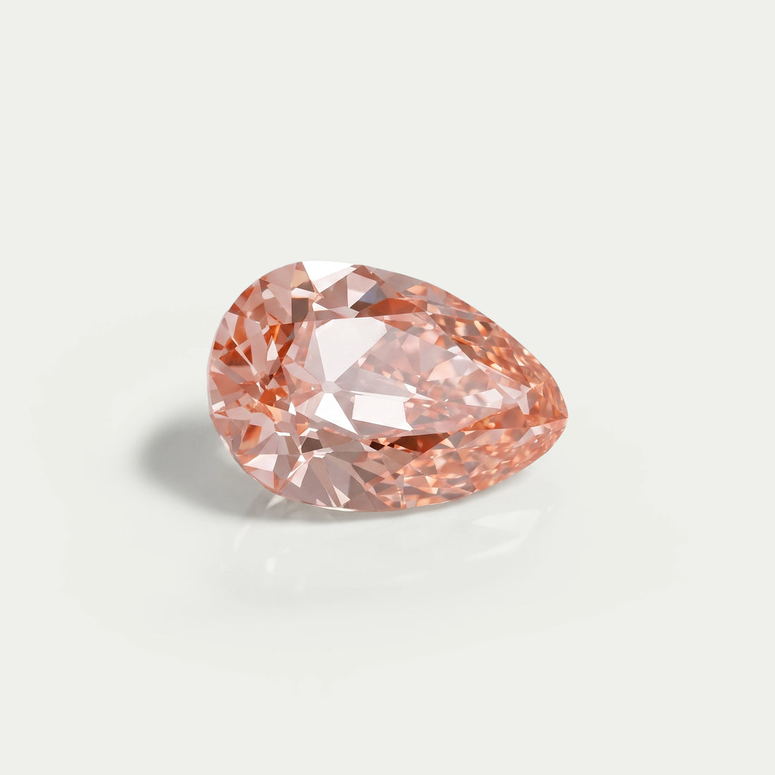 Light Pink Old Mine Pear Lab Grown Diamond Loose