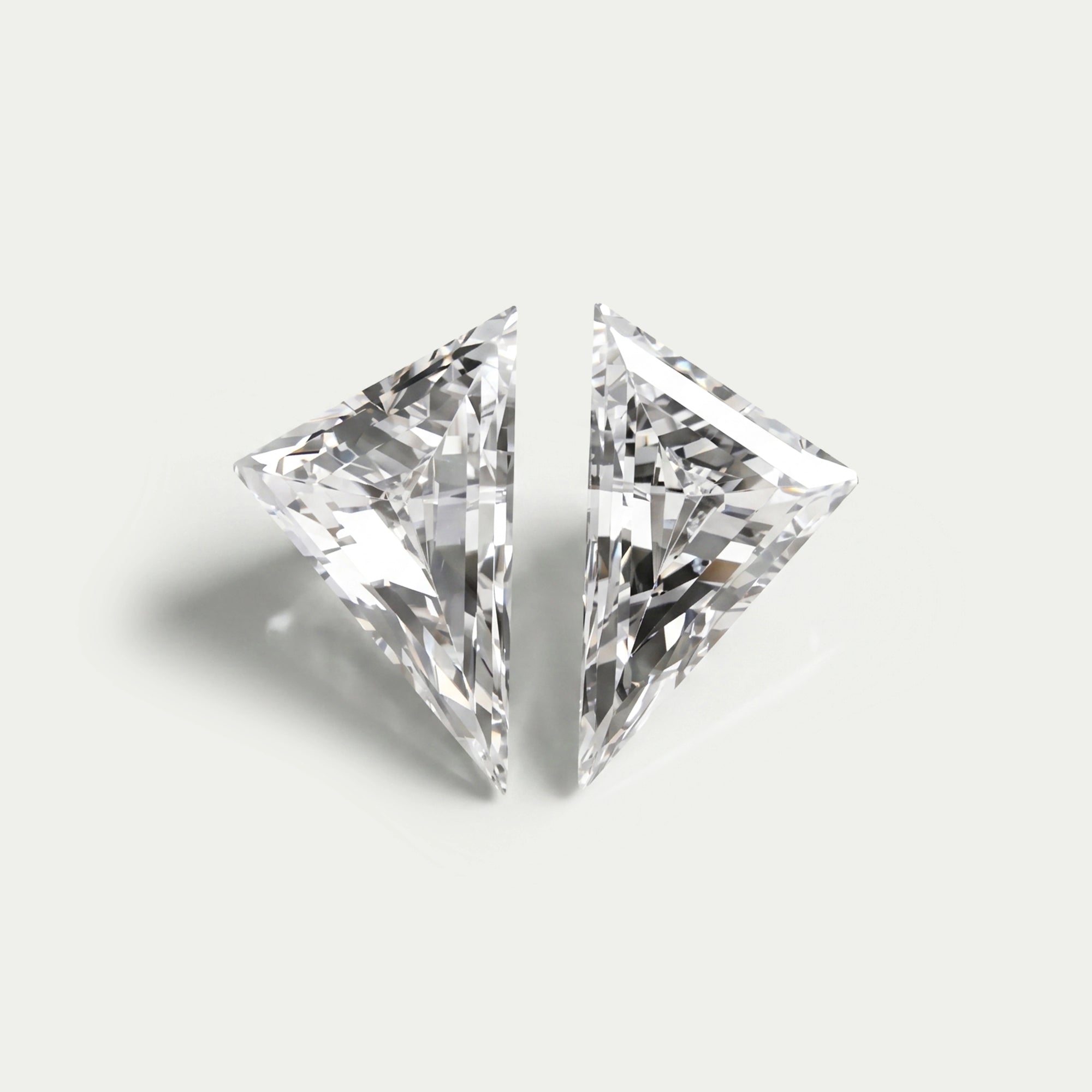 Long Triangle Shape Lab Diamond Matching Pair Loose