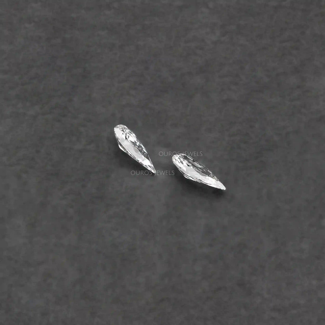 Long Pear Cut Lab Grown Pair Diamond Loose