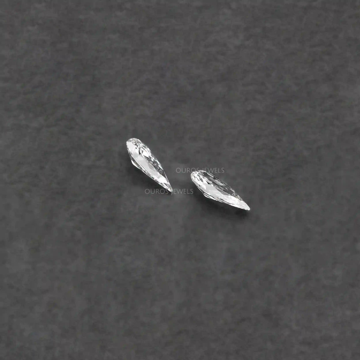 Long Pear Cut Lab Grown Pair Diamond Loose
