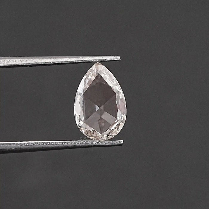 Pear Rose Cut Lab Made Diamond