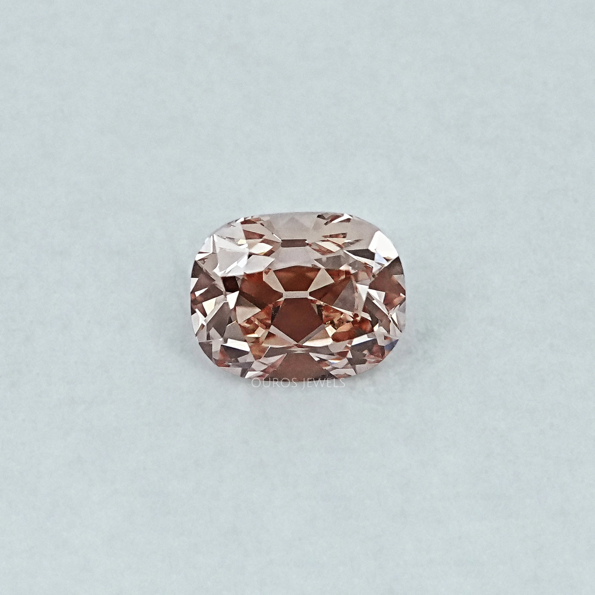 2.04 CT Old Mine Cushion Lab Champagne Loose Loose
