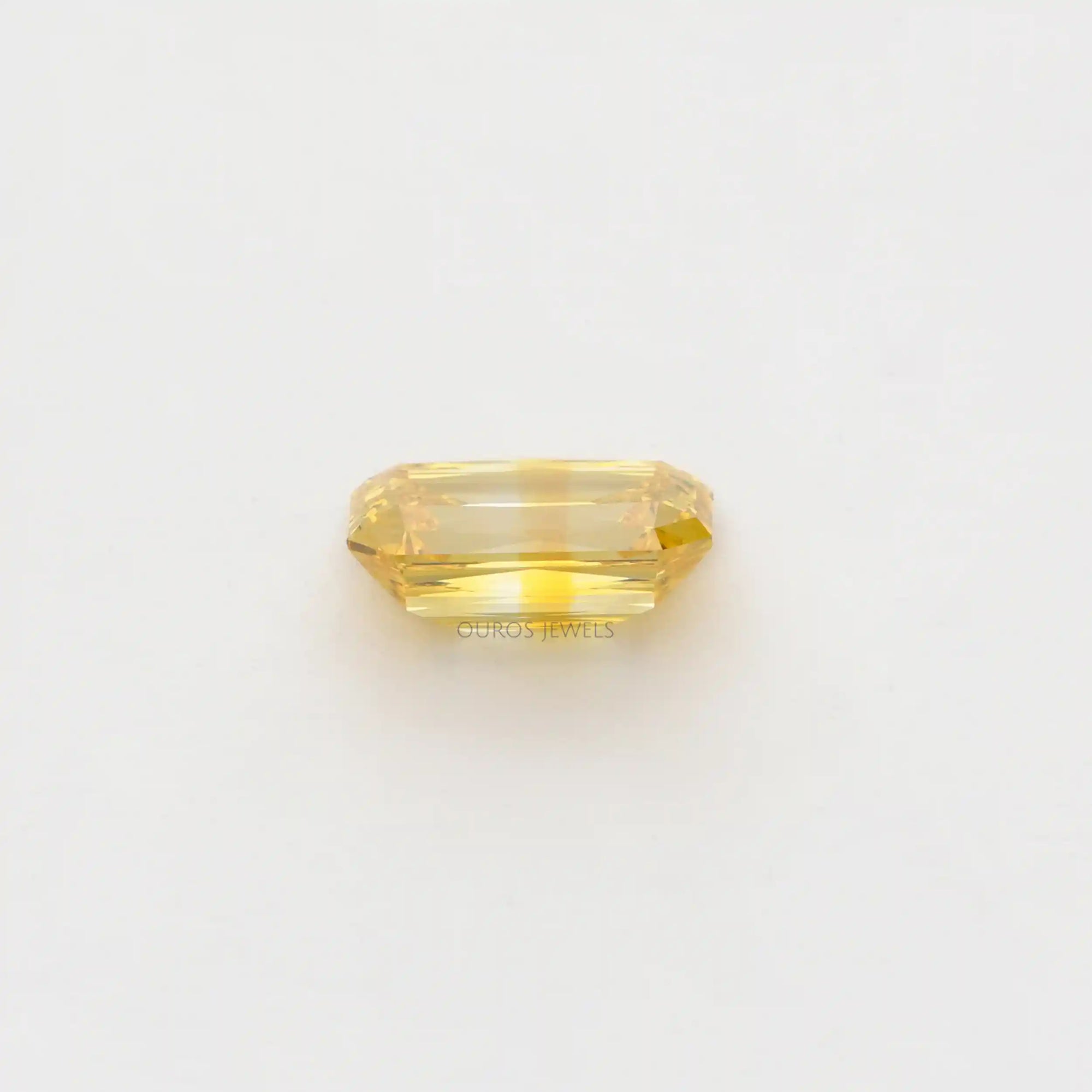 Yellow Criss Cut Lab Grown Diamond