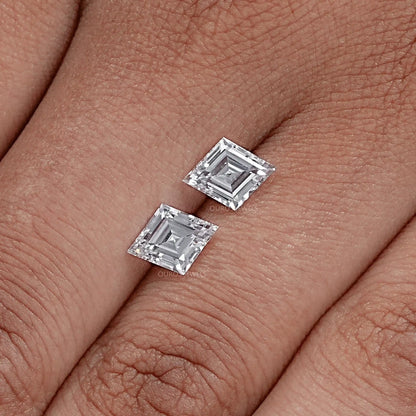 Lozenge Cut Lab Grown Pair Diamond Loose