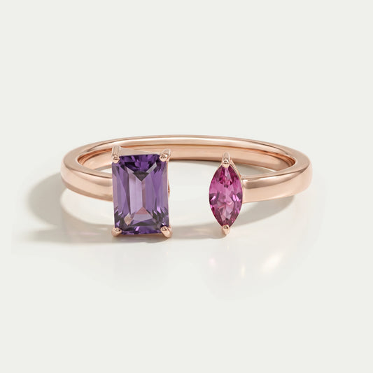 Emerald And Marquise Gemstone Toi Moi Ring Ring