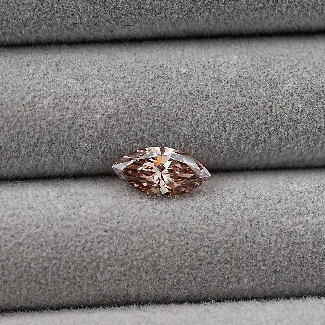 1.60 Carat Marquise Cut Champagne Diamond Loose