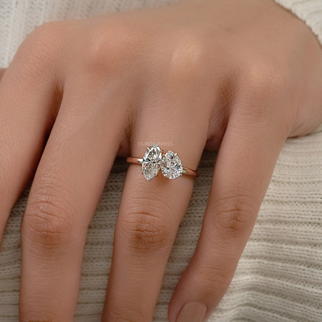 Pear And Marquise Cut Toi Moi Engagement Ring Ring