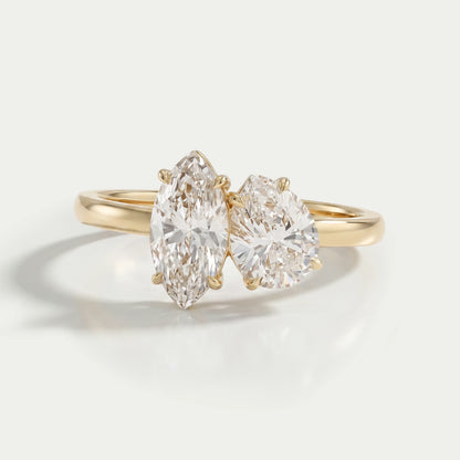 Pear And Marquise Cut Toi Moi Engagement Ring