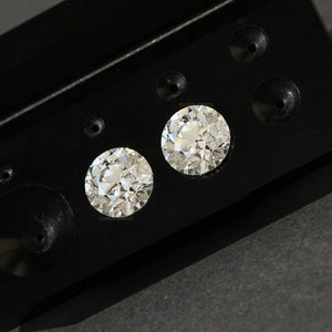 Old European Round Lab Created Pair Diamond