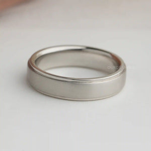 matte mens wedding band 