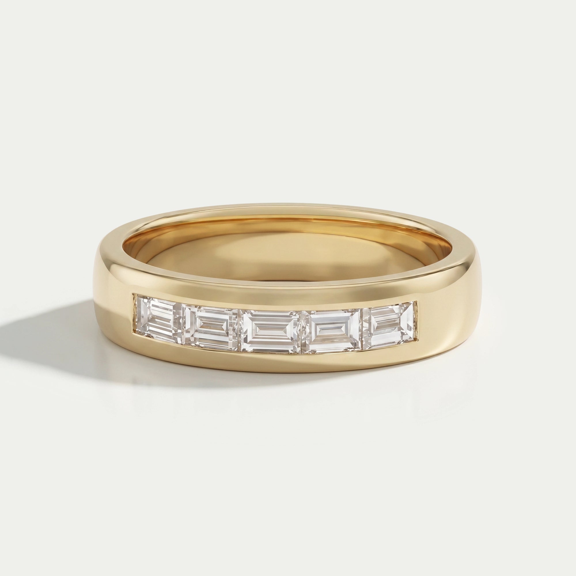 Baguette Diamond Channel Set Wedding Band