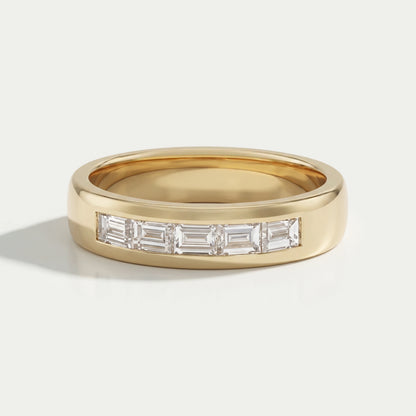 Baguette Diamond Channel Set Wedding Band
