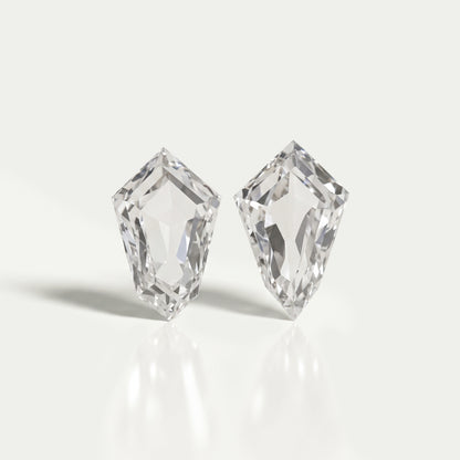 Modified Arrow Cut Lab Grown Diamond Pair Loose