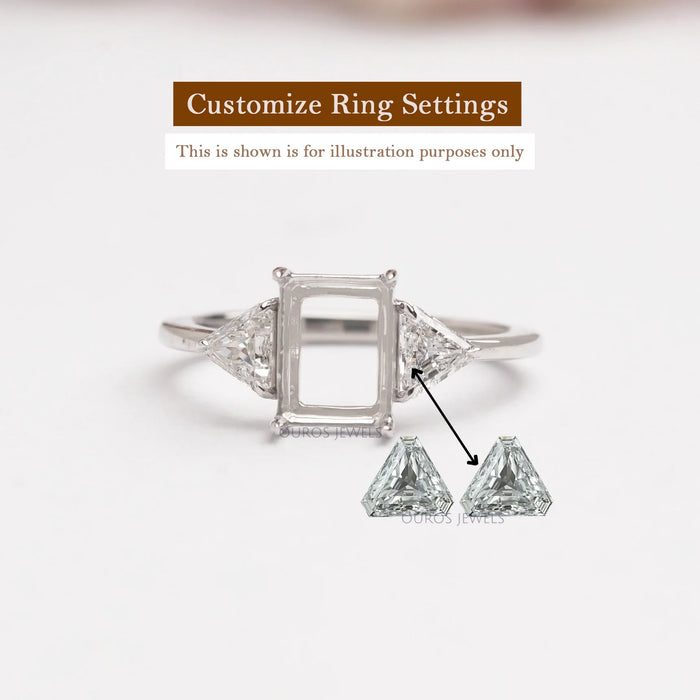 Modified Triangle Cut Lab Made Diamonds