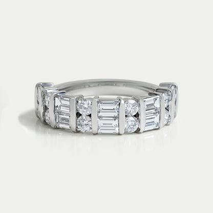 Bar Set Multi Diamond Wedding Band